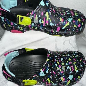 Crocs splatter print